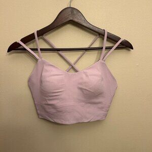 Lululemon RIbbed Longline Bra Light Support Medium Size